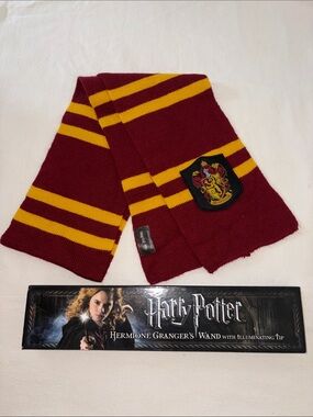 Harry Potter, Hermione, Granger wand, Gryffindor scarf Halloween costume